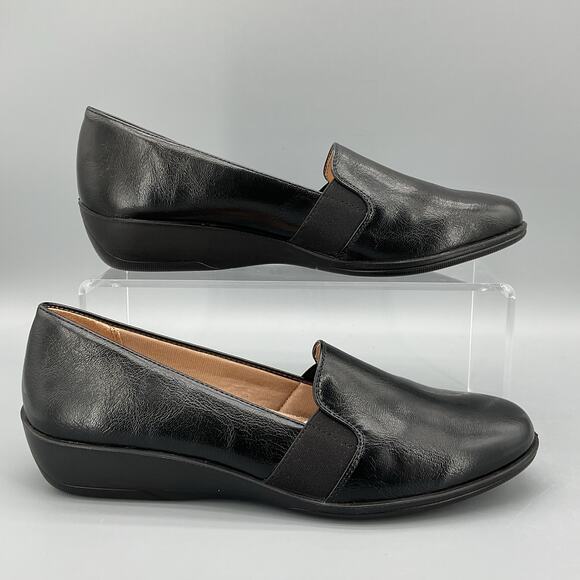NEW Lifestride Women’s Isabelle Slip on Loafers Black Size 9M - Picture 1 of 10